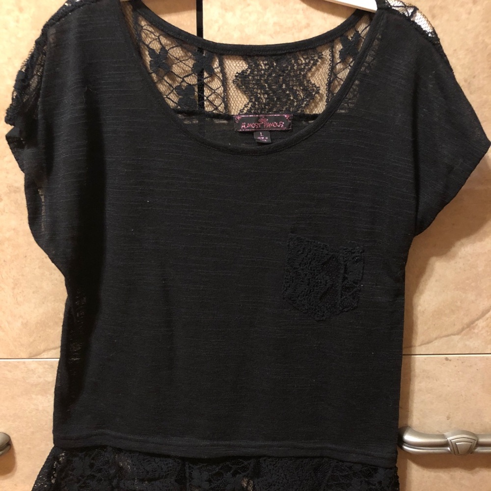 Lacy Black Blouse